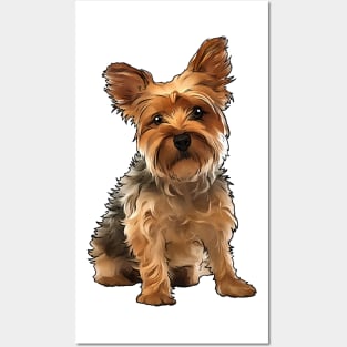 Yorkshire Terrier Dog Yorkie Posters and Art